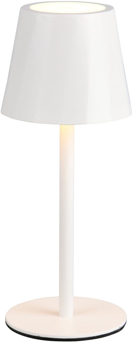Rl live your light reality diaz – lampa stołowa – biały mat – w komplecie. 1x SMD 1,6 W - 4-stopniowy dotyk - Płynna regulacja koloru światła - Złącze USB - Możliwość ładowania - Bezprzewodowe