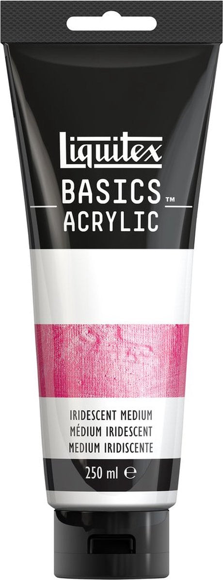 Liquitex 8870309 basics iridescent medium tubka – opalizujący akrylowy medium, transparentny do mieszania, 250 ml