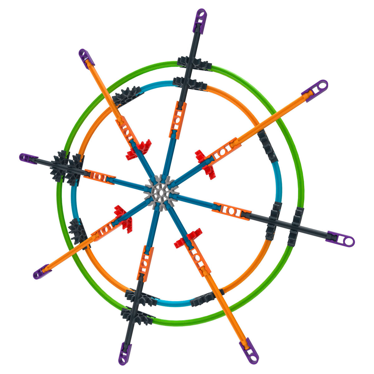Zestaw konstrukcyjny K'nex 60 modeli, 395 elementów.