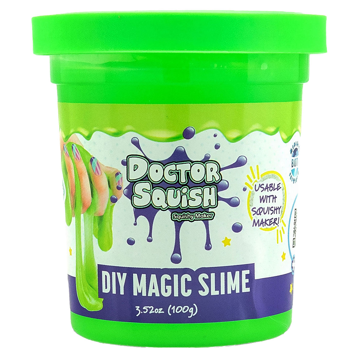 Boti Doctor Squish Slime Value Pack - zielony i fioletowy, 240 gramów