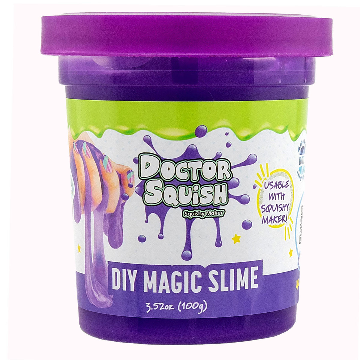Boti Doctor Squish Slime Value Pack - zielony i fioletowy, 240 gramów