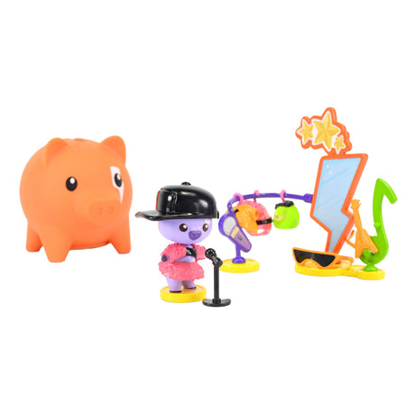 Świnki na kieszonkowe pockey money piggies figurka z skarbonką - zestaw popstar