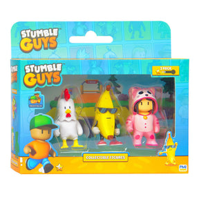 Boti potykają się Active Figure Chicken, Banana Guy, Meowmer, 3st.