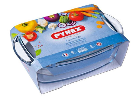 Prostokątna forma do pieczenia Pyrex z pokrywką 4,3+2,2l 32 x 21 x 9 cm