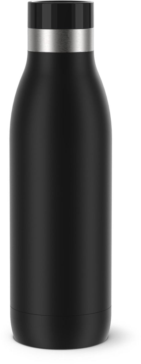 Butelka termosowa Tefal Bludrop Basic n3110110 - 500 ml - czarna - szczelna - kompaktowa konstrukcja