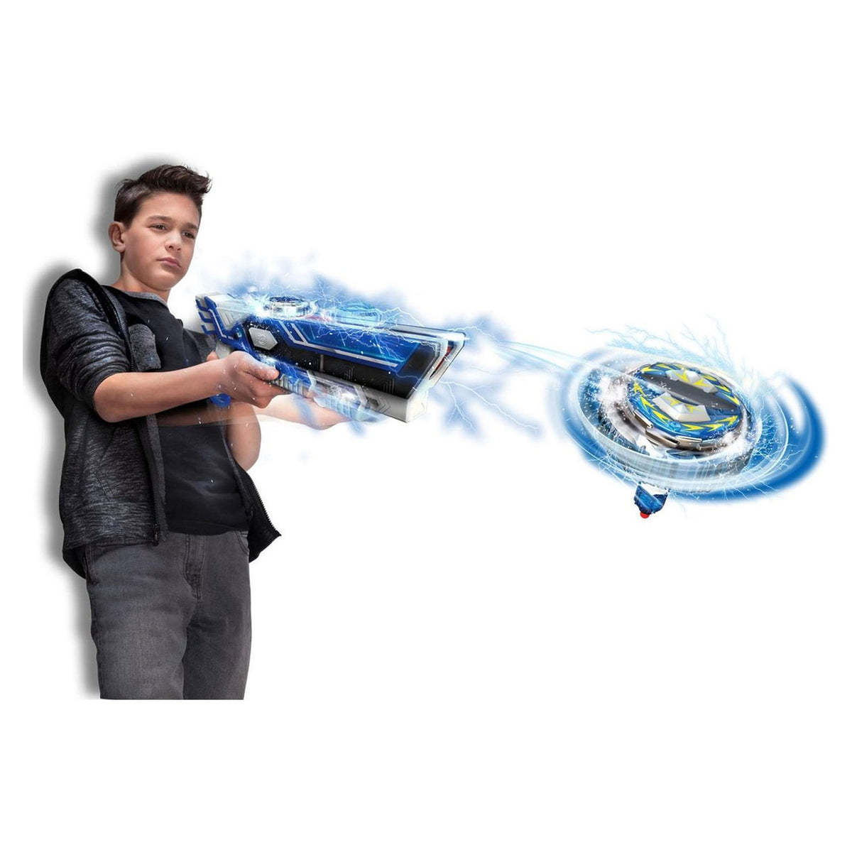 Srebrny szalony podwójny blaster