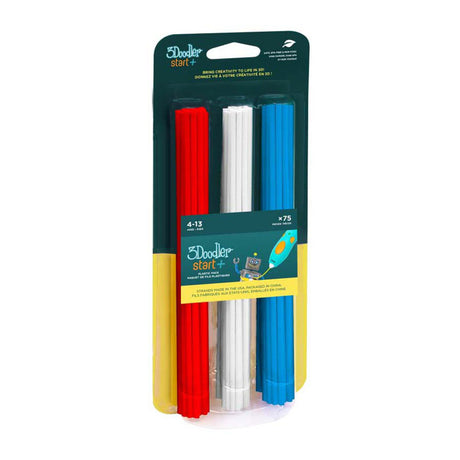 Zestaw uzupełniający Spectron 3doodler start+ - czerwony biały niebieski