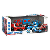 Zestaw Gear2play RC Neon Bumper Cars Pro Duo - Samochody bojowe RC Formuły 1 - Weź udział w Crash Duel!