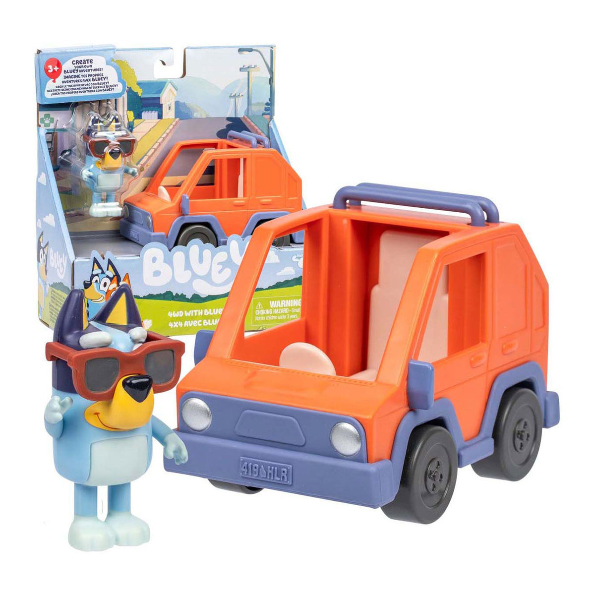 Łoś zabawki bluey podstawowy pojazd 4wd bluey