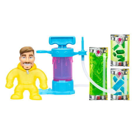 Studio tworzenia laboratorium Moose Toys mrbeast — mieszaj, wypełniaj i twórz wyjątkowo rozciągliwe mrbeast!