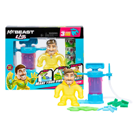 Studio tworzenia laboratorium Moose Toys mrbeast — mieszaj, wypełniaj i twórz wyjątkowo rozciągliwe mrbeast!