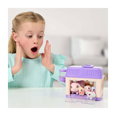 Małe żywe zwierzątka mama niespodzianka mini zestaw do zabawy królik