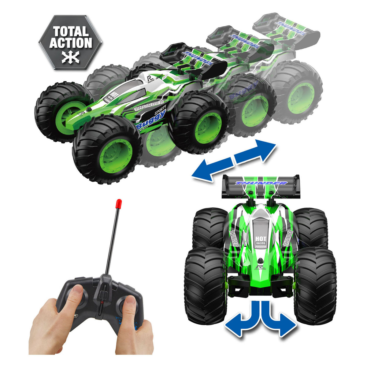 Gear2play rc Thunder Buggy 1:24 - duże koła - sterowany samochód