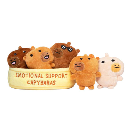 Po prostu zagraj w przytulanki kapibary wspierające emocje - pluszowy zestaw kawaii