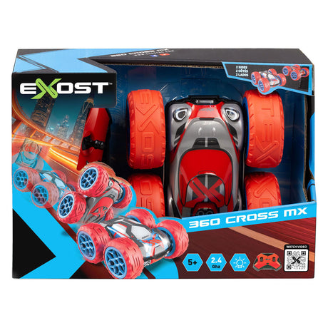 Exost rc 360 cross MX czerwony - samochód zdalnie sterowany - sterowany samochód - świecące reflektory