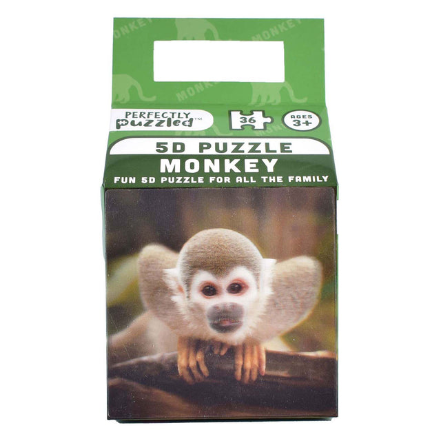 Puzzle 5d ze zwierzętami małpa, 36 szt.