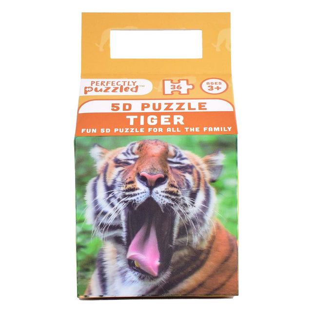 Puzzle 5d ze zwierzętami tygrys, 36 szt.