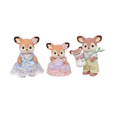 Rodziny Sylvanii 5799 jeleni rodzinnych - 4 aksamitnie miękkie figurki do zabawy