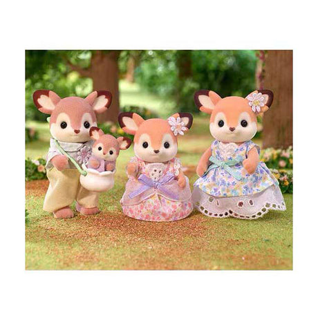 Rodziny Sylvanii 5799 jeleni rodzinnych - 4 aksamitnie miękkie figurki do zabawy