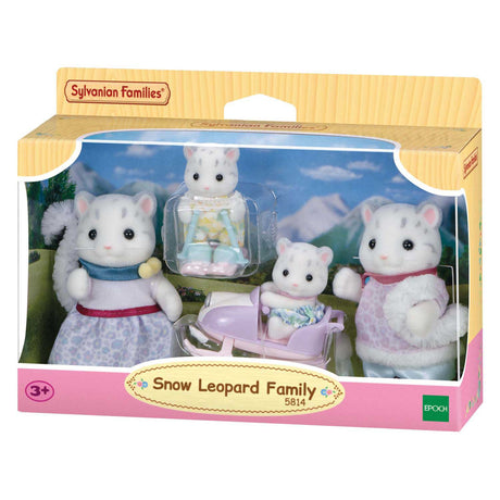 Rodziny Sylvanii Rodzina lampartów śnieżnych - 4 aksamitnie miękkie figurki - 5814