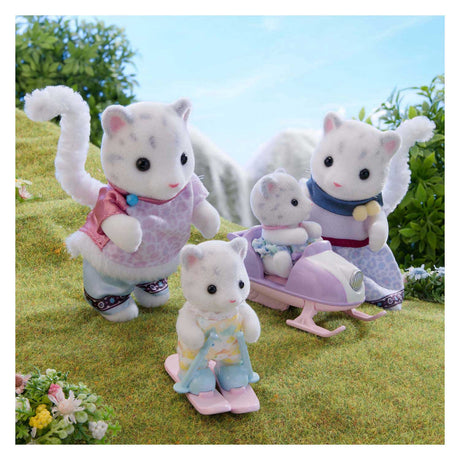 Rodziny Sylvanii Rodzina lampartów śnieżnych - 4 aksamitnie miękkie figurki - 5814