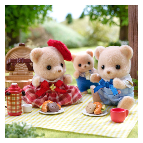 Sylvanian rodziny 5853 Ciastko-Miś siostra i brat - zestaw piknikowy