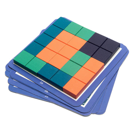 Puzzle kwadratowe Bs Toys - zabawka edukacyjna - drewno - od 6 lat - zabawa dla dzieci - prezent dla dziecka