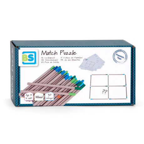 Puzzle Bs Toys Match - drewno - od 8 lat - 30 możliwości - gra edukacyjna