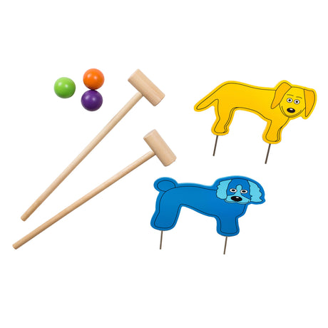 Bs Toys drewniana gra w krokieta dla juniorów na świeżym powietrzu