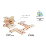 Bs Toys mega drewniana gra domino, 28 szt.