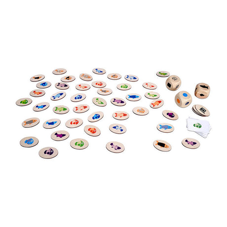 BS Toys Drewniana gra Znajdź rybę