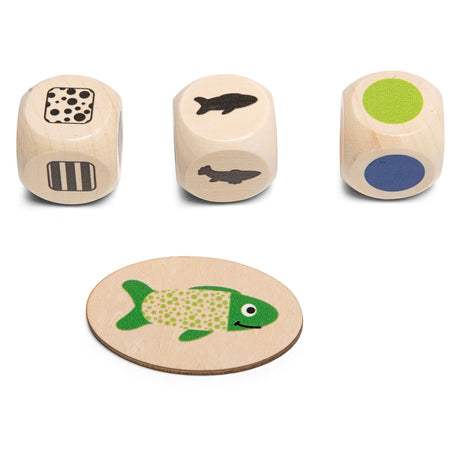 BS Toys Drewniana gra Znajdź rybę