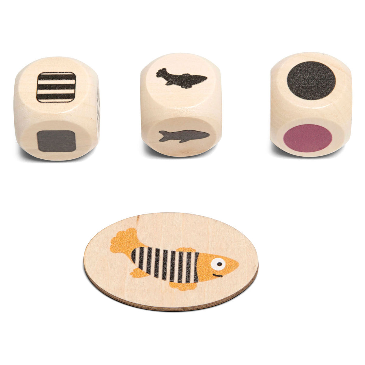 BS Toys Drewniana gra Znajdź rybę