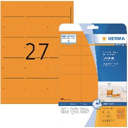 Niemarkowa marka sans marque house herma 5141 uniwersalna etykieta 63,5x29,6mm pomarańczowa - 540 etykiet