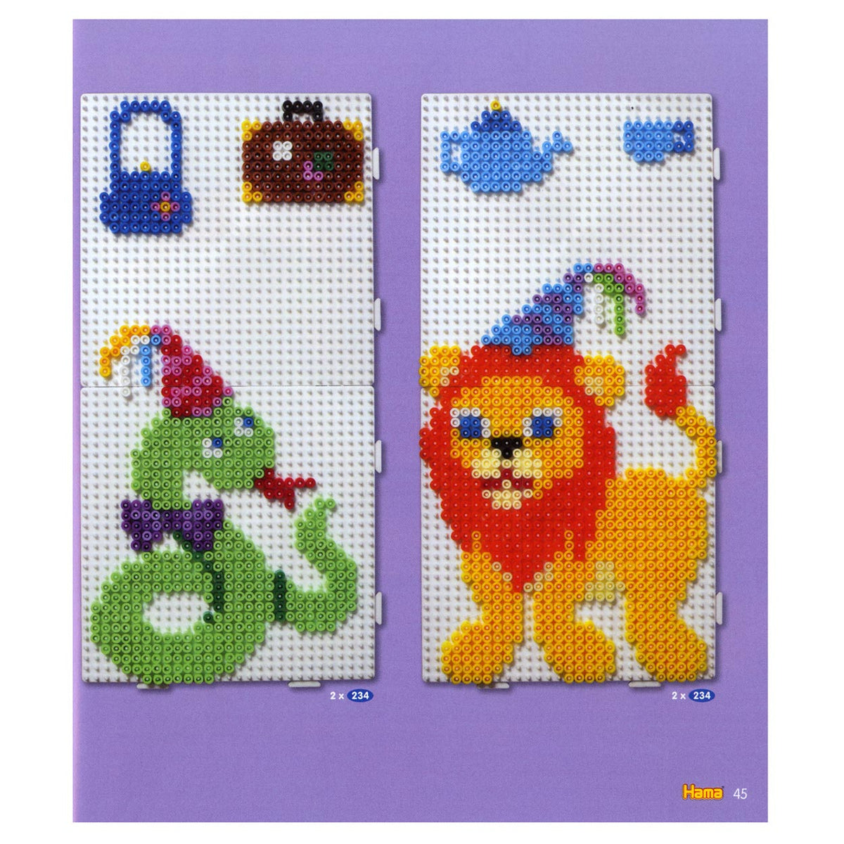 Broszura z inspiracjami koralikami do prasowania midi Hama, nr 1 12