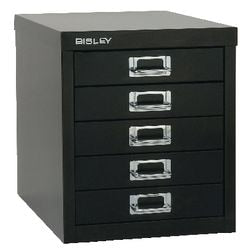 Komoda bisley 5 szuflad a4 czarna