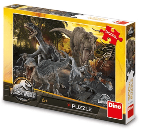 Puzzle Dinotoys - Dinozaury z Jurassic World - 300 sztuk xl