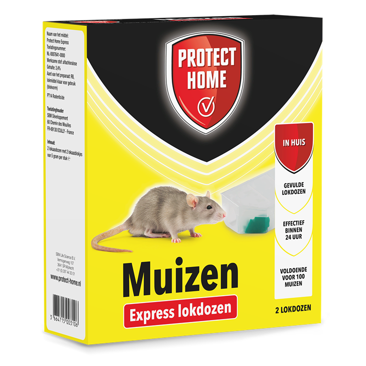 Pro-tect 1066307 - ekspresowy środek na mysz 2 sztuki | 2 szt