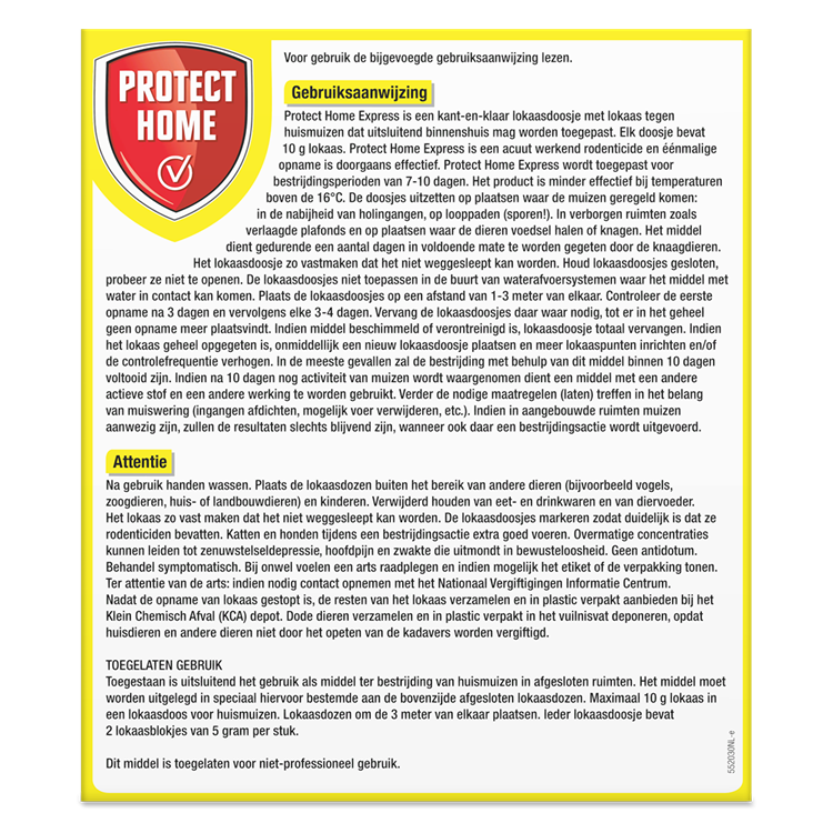 Pro-tect 1066307 - ekspresowy środek na mysz 2 sztuki | 2 szt