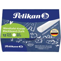 Kreda szkolna pelikan owalna biała 12 sztuk