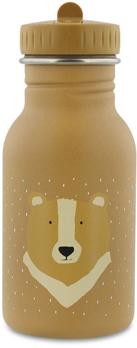 Butelka do picia Trixie - mr. miś - butelka na wodę dla dzieci ze stali nierdzewnej - 350ml - butelka szczelna - brązowy - miś