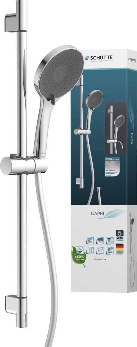Zestaw drążków prysznicowych Schütte Capri - 3 pozycje - chrom