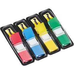Post-it ® indeks mały - dozownik standardowy - czerwony, niebieski, żółty, zielony