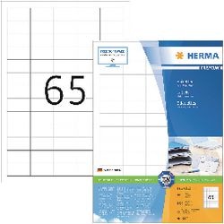 Niemarkowe etykiety sans marque herma białe 38,1x21,2 premium a4 6500 szt.