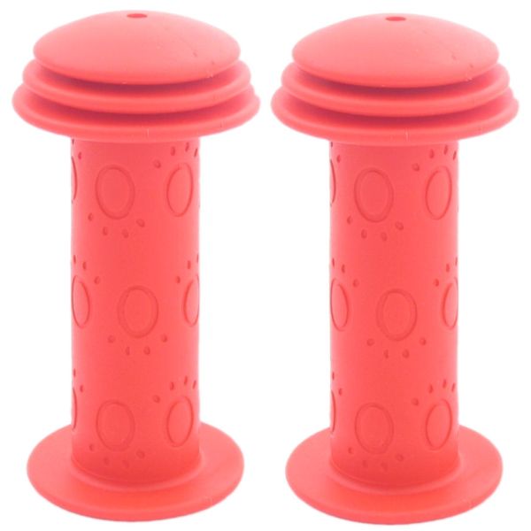 Uchwyty rowerowe dla dzieci Edge Kiddy - 96 mm, czerwony
