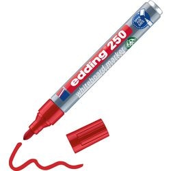 Marker do tablic suchościeralnych edding e-250 czerwony 1,5 - 3 mm
