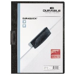 Teczka klipsowa Duraquick Duraquick Durable 2270, plastik A4, kolor czarny