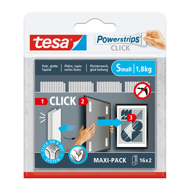 Tesa 1074192 - listwy zasilające click 16x2 s | 6 sztuk