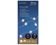 Lumineo micro led verlichting ster zilver warm wit 95cm-20l op batterij