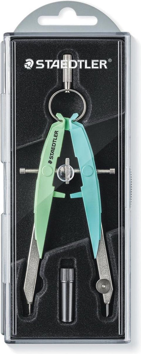 Kompas Staedtler March Comfort 556, pastelowo zielono-niebieski